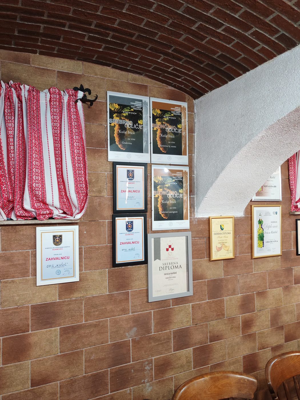 Diploma Vinarije Kušić